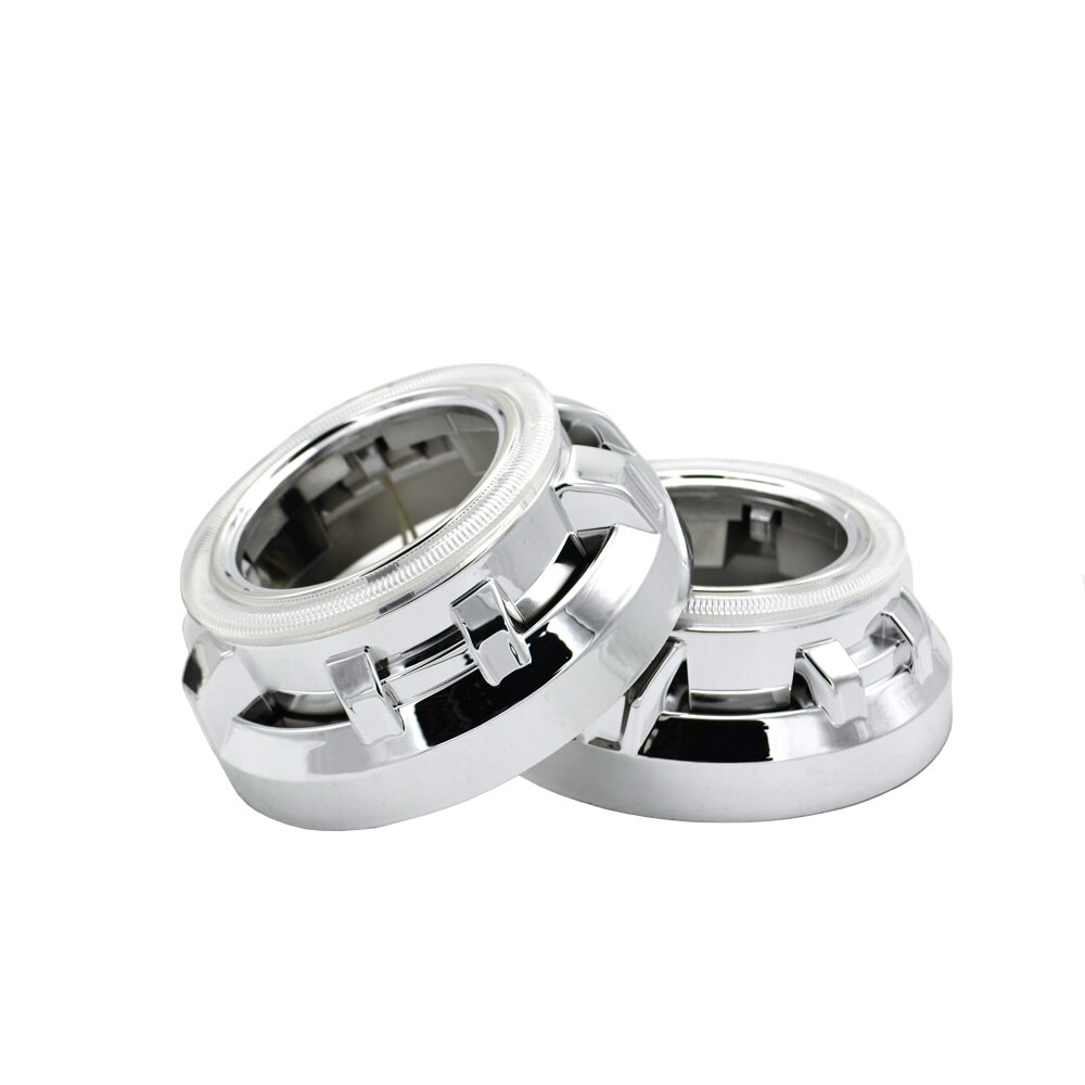 3.0 inch Bi-xenon projector lens shrouds mask for ccfl white angel eyes Easy Install Koito Q5 Projector LHD RHD hid headlight: angel eyes shrouds