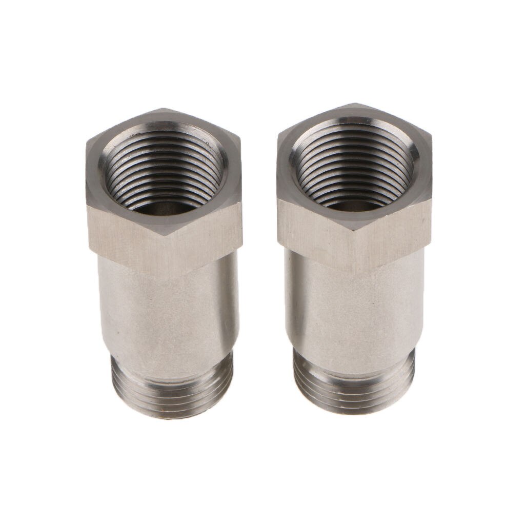 Pair Replacement 304 Stainless Steel O2 Oxygen Sensor M18x1.5mm 45mm Length