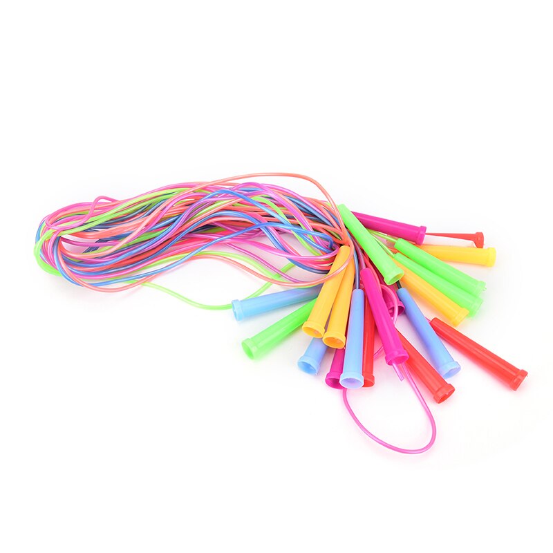 1pc colorful 2.4m PVC jump rope adjustable jump fitness fitness exercise jump rope suitable for students and children