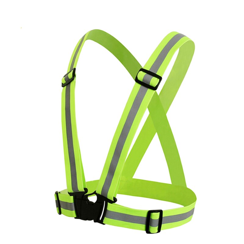 Chaleco reflectante de alta visibilidad y elasticidad, ropa de trabajo Unisex de seguridad y advertencia para exteriores, ropa deportiva para correr o ciclismo