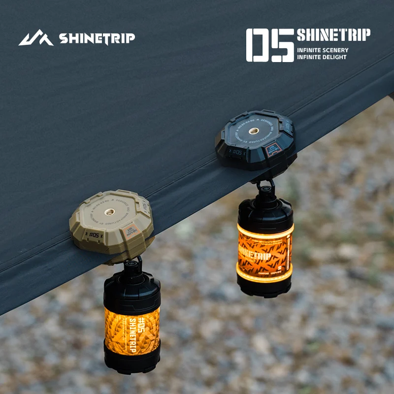ShineTrip Tenda da campeggio forte gancio magnetico Lampada da esterno multiuso portatile Fibbia sospesa Fibbia di bloccaggio con clip per baldacchino esterno