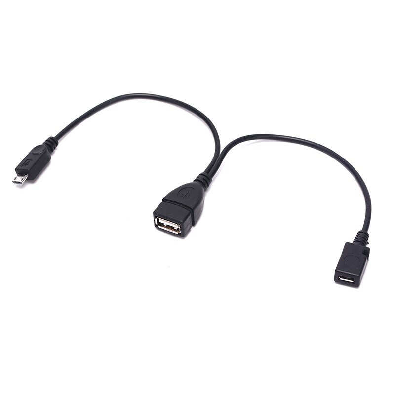 Usb 2.0 Type A Vrouwelijke 2 In 1 Otg Micro Usb Host Power Y Splitter Usb Adapter Naar Micro 5 pin Man Vrouw Kabel