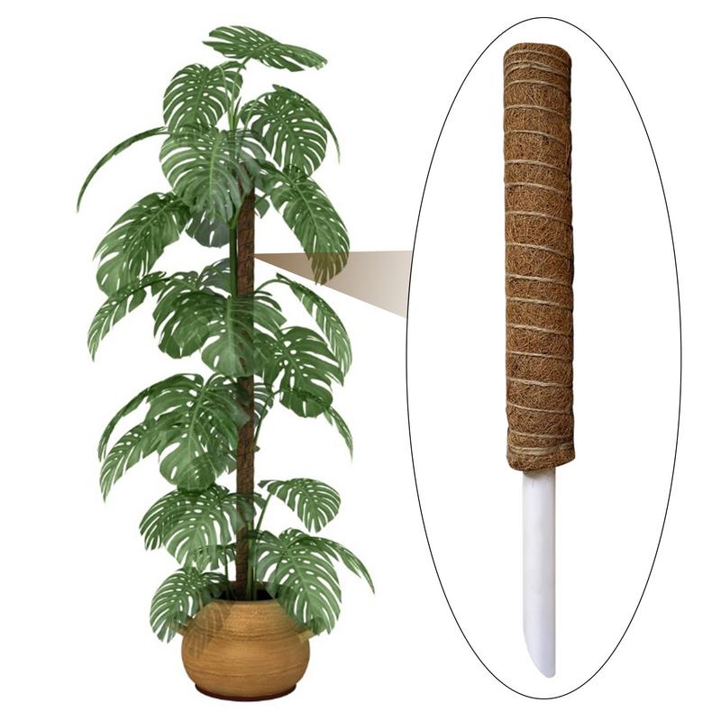Enredaderas de plantas trepadoras Monstera, poste de musgo, soporte de plantas, Coir tótem de Coco, estacas para cultivar plantas, enrejados de vid de casa en maceta