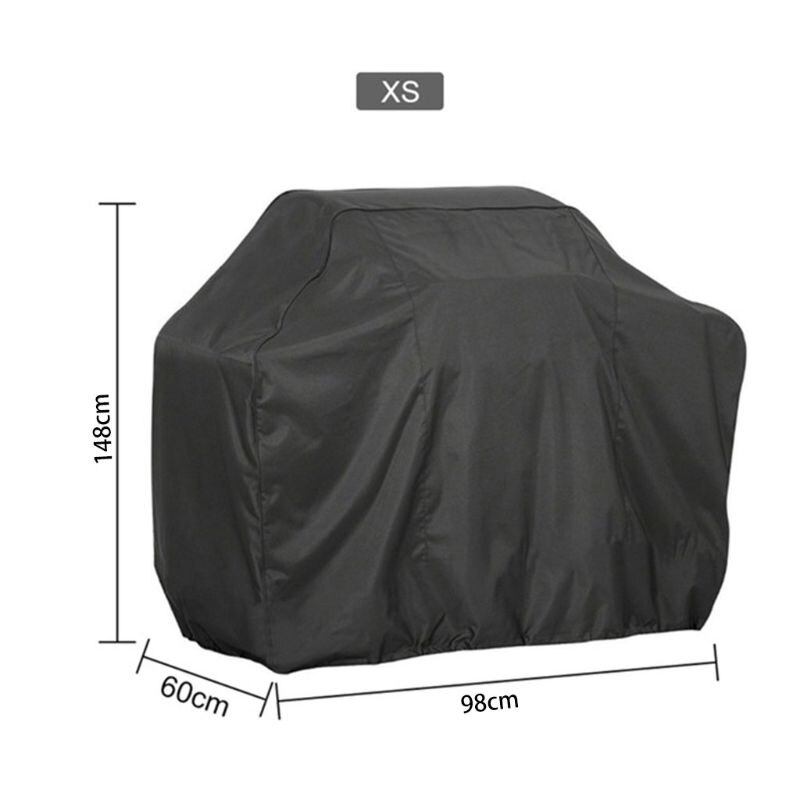 BBQ Grill Cover Waterproof Anti-Dust Outdoor Barbecue Cover Rain Protective Heavy Duty Charbroil Grill Cover BBQ Accessories: 98x60x148cm