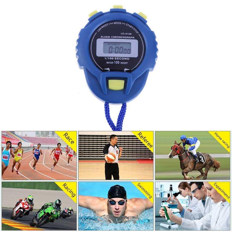 Handheld LCD Chronograph Digital Timer Stopwatch Sport Counter Odometer Watch Alarm Sport Stopwatch Digital Stopwatch Timer