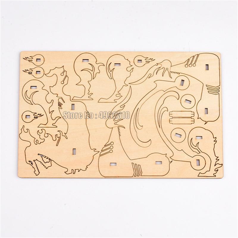 Diy 3d Wooden Puzzle Toy Assembly Animal Deer Tiger Model Building Kits For Children Kids Christmas Educational Toys