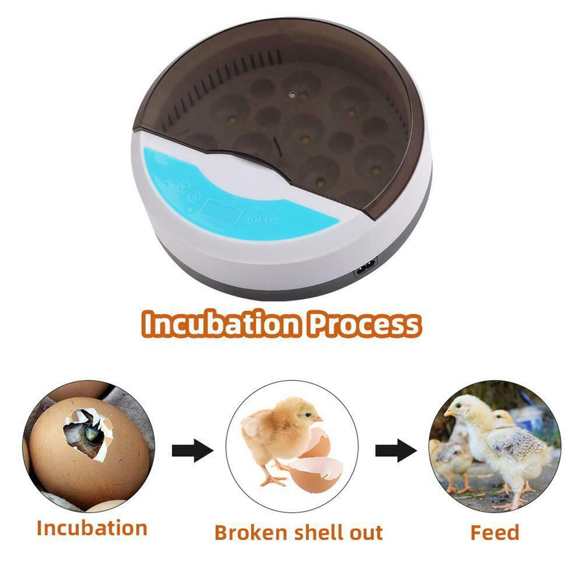 9 Egg Farm Hatchery Incubator Brooder Machine Hatchers Mini Household Chicken Automatic Eggs Incubator Bird Quail Brooder