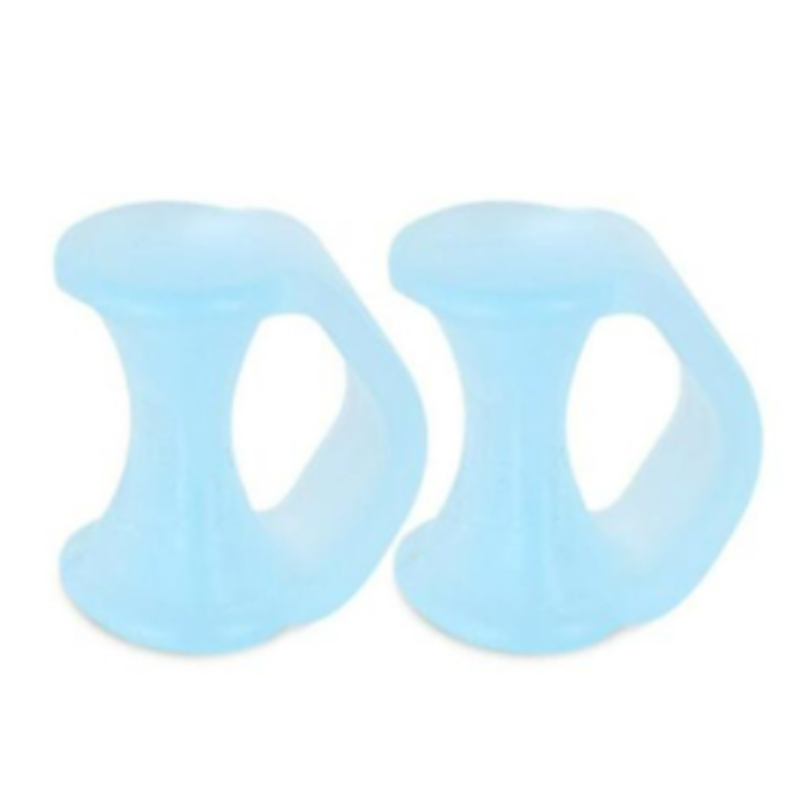 2 Stuks Teenseparators Teen Siliconen Bunion Guard Voetverzorging Orthopedische Vinger Teen Separator Correctie Pad Foot Care Tool: plum
