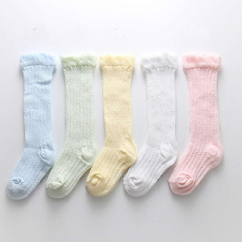 Zomer Dunne Baby Kind Losse Beenwarmers Mosquito Katoenen Baby Mesh Baby Knie Hoge Been Warm Meisjes Jongens Kousen