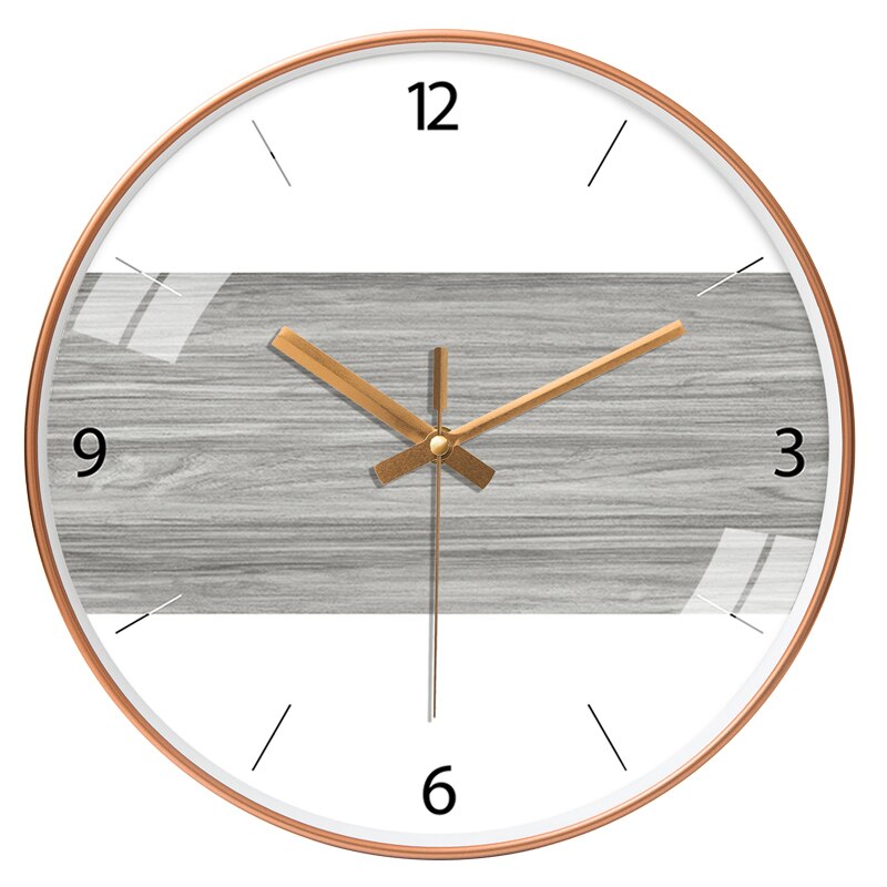 Reloj de pared nórdico para sala de estar, reloj de pared redondo, silencioso, , clásico: style10 / 12 pulgadas