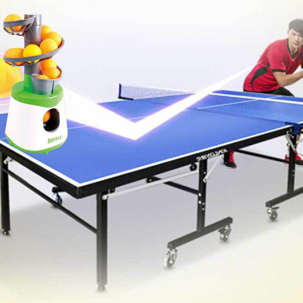 Udendørs bærbar træner serverer bordtennis børn børn udstyr bold maskine automatisk pong launcher kande