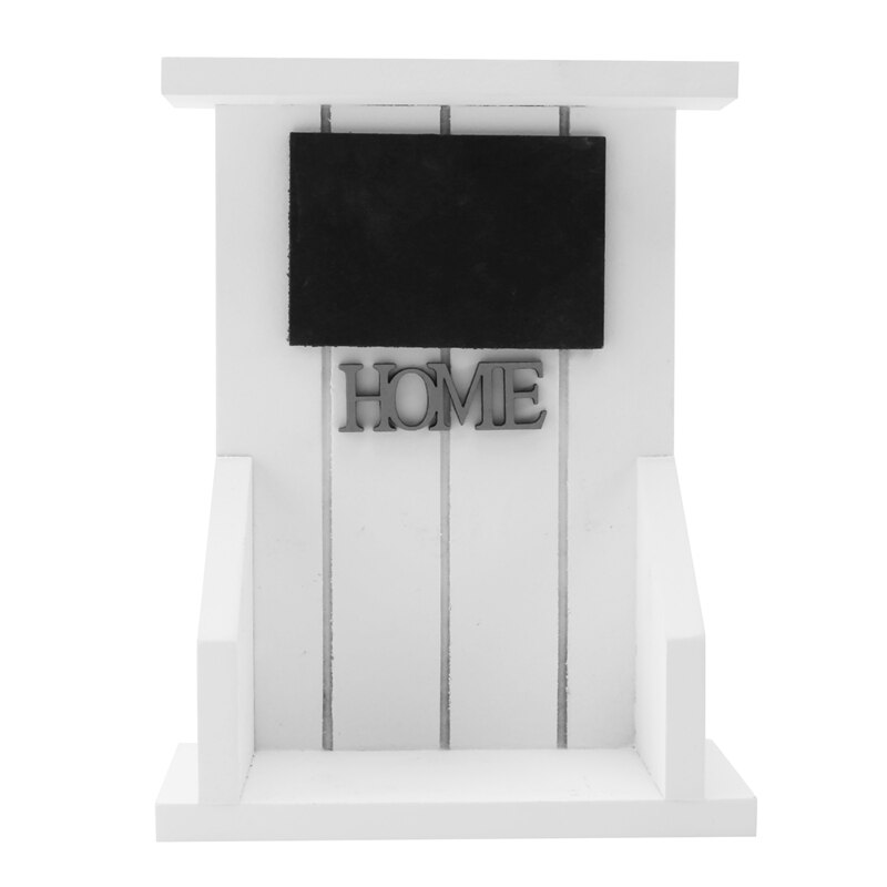 Calendario da scrivania in legno-calendario perpetuo mese data Display Home Office Decoration (bianco)