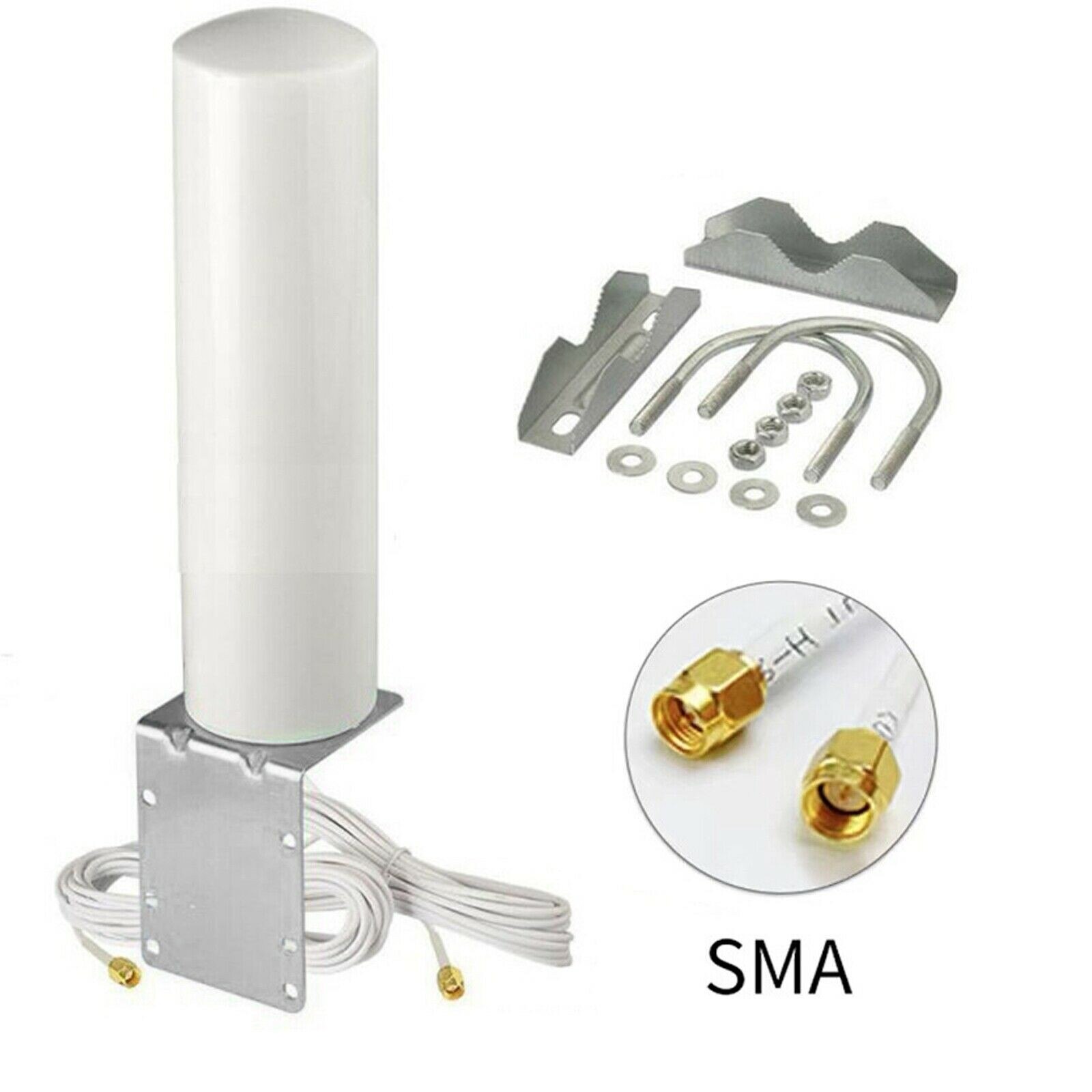 10-12dBi Helium Hotspot Miner Antenna Kit Outdoor 915mhz LoRa Antenna 5 Meter Low Loss Cables For RAK Nebra Bobcat