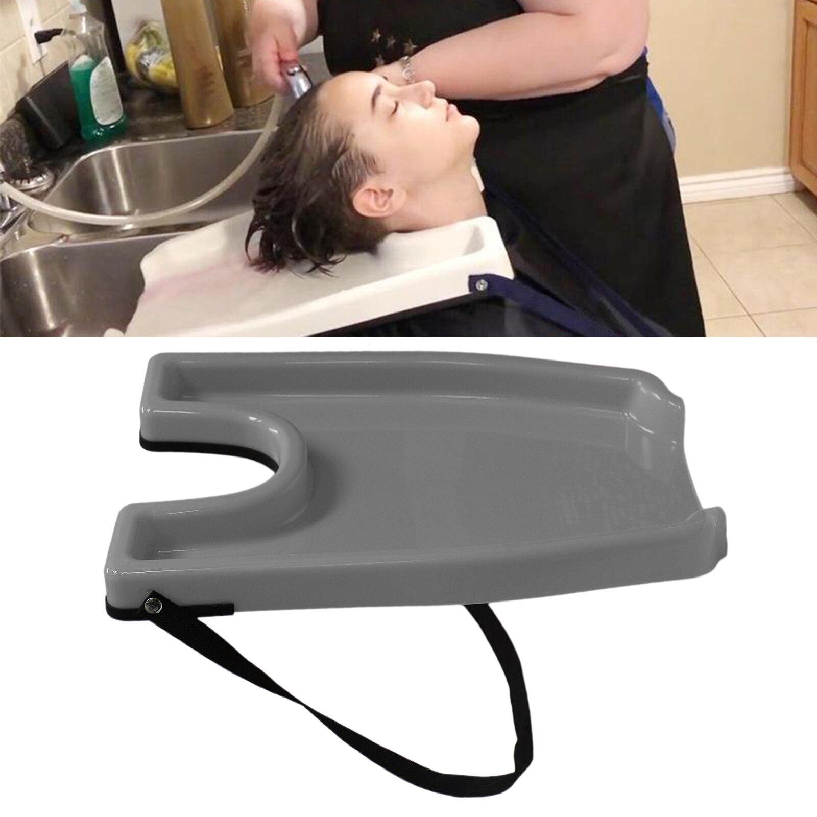 Plateau de lavage des cheveux Portable, bac à shampoing, évier, facile à nettoyer, Construction en plastique Durable