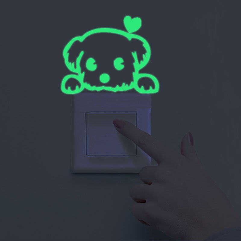 Glow In The Dark Lichtgevende Schakelaar Sticker Home Decor Cartoon Glowing Muurstickers Dark Glow Decoratie Sticker: 10
