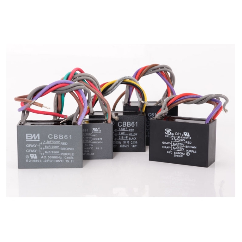 Ceiling Fan Capacitor CBB61 4.5+6+5UF 4.5+6+6UF 5+5+5UF 4+4+2.5UF 4+5+6UF 5 Wire 250V 50/60Hz Motor Running Capacitor