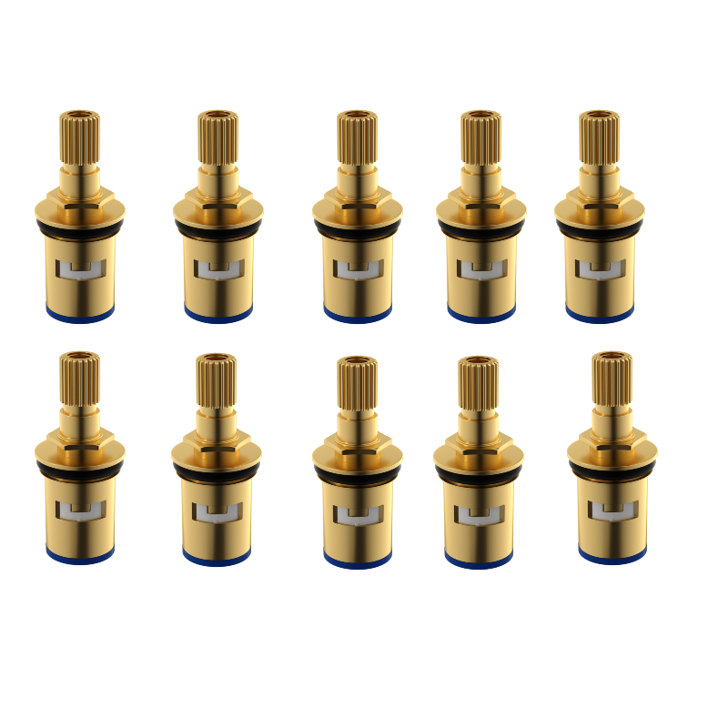 Brass ceramic faucet valve core, inner core of kitchen and bathroom single and cold universal quick-boiling faucet: Burgundy