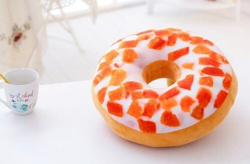 40 centimetri Divertente Ciambella Al Cioccolato Divano Cuscino del Sedile Di Natale Ciambelle Cuscino di Natale Kid Present Giocattolo di Riempimento del Cotone DEI PP Cura Della Mano Auto stuoie: 5