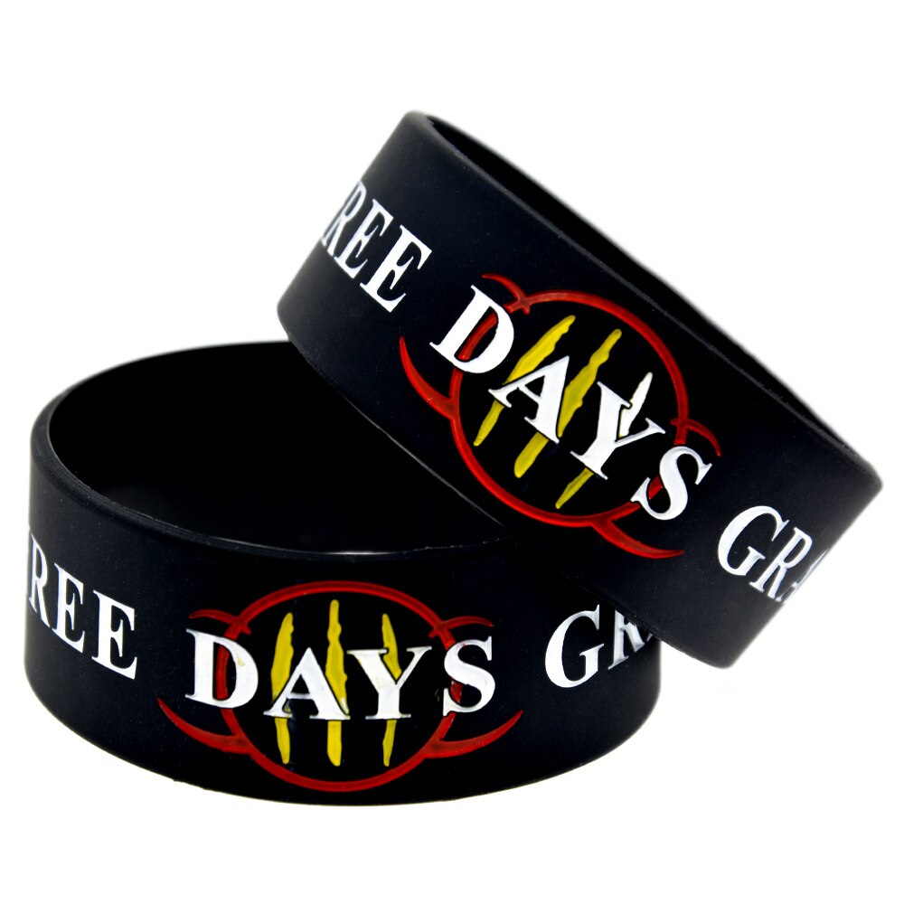 Bracelet en Silicone Three Days Grace, 1 pièce, 1 pouce de large pour les Fans de musique