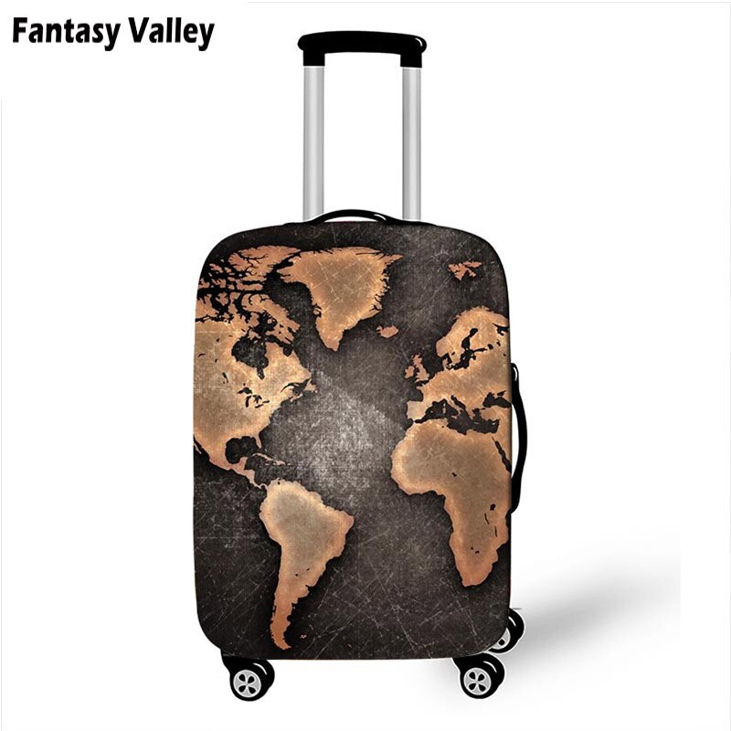 Luggage Cover - Statue of Liberty - Elastic Travel Suitcase Protector - Patchwork Nylon