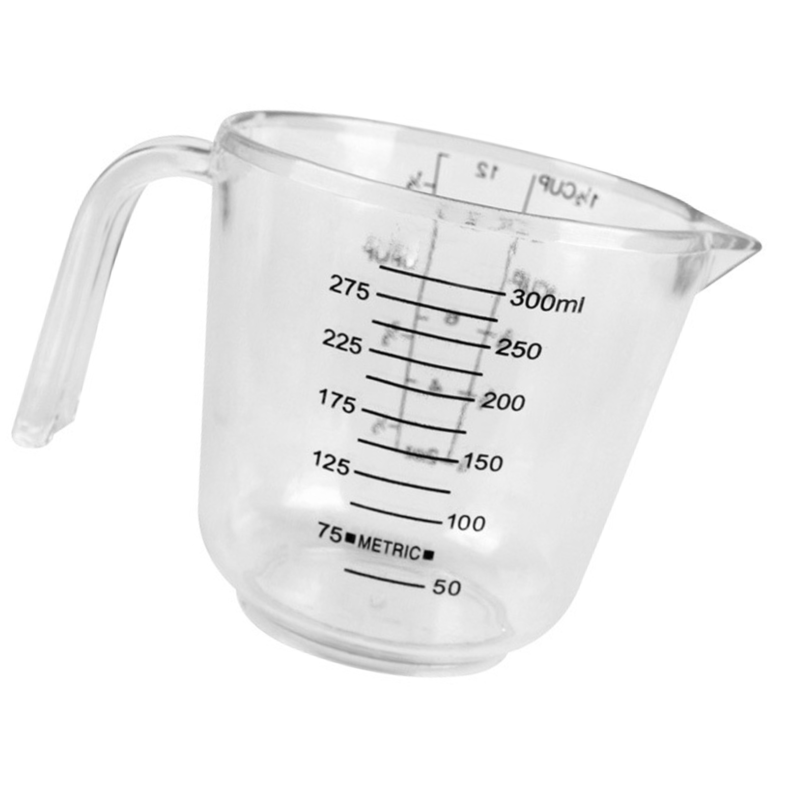 Tasse à mesurer en plastique Borosilicate de 300ML, verre gradué avec poignée, résistant à la chaleur, outils de mesure du vin, du lait