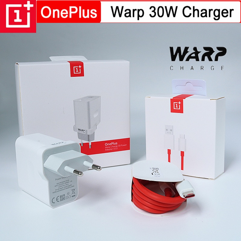 Oneplus original warp charge 5v6a adaptador de energia urdidura 30 w carregador ue eua carregador cabo carga rápida 30 w para oneplus 7 t pro