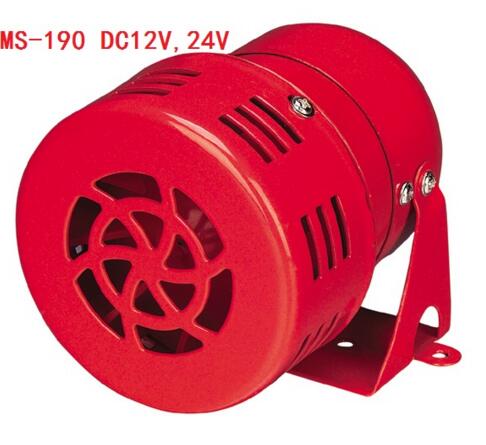 Mini moteur en métal rouge, sirène 220, MS-190 V, 110db