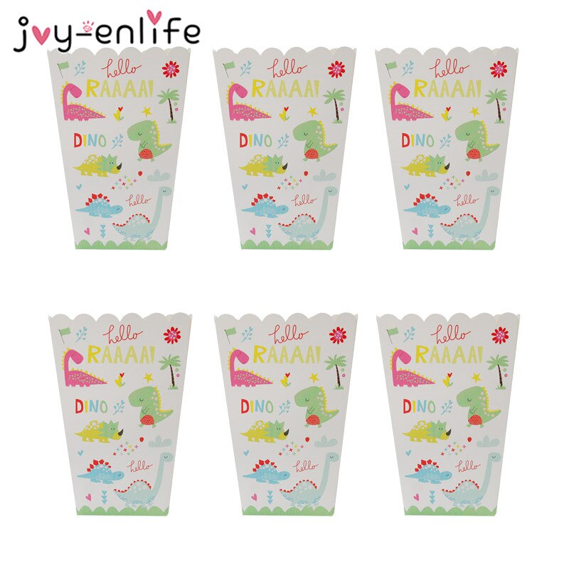 6 st unicorn party popcorn lådor diy födelsedagsfest dekor unicorn tema party popcorn väskor baby shower barn favoriter