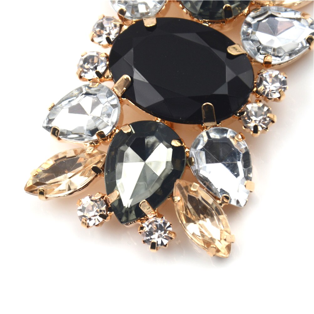 1 stk brude bryllup sko sjarm glass drill sko spenne legering rhinestone dekorative sko klips