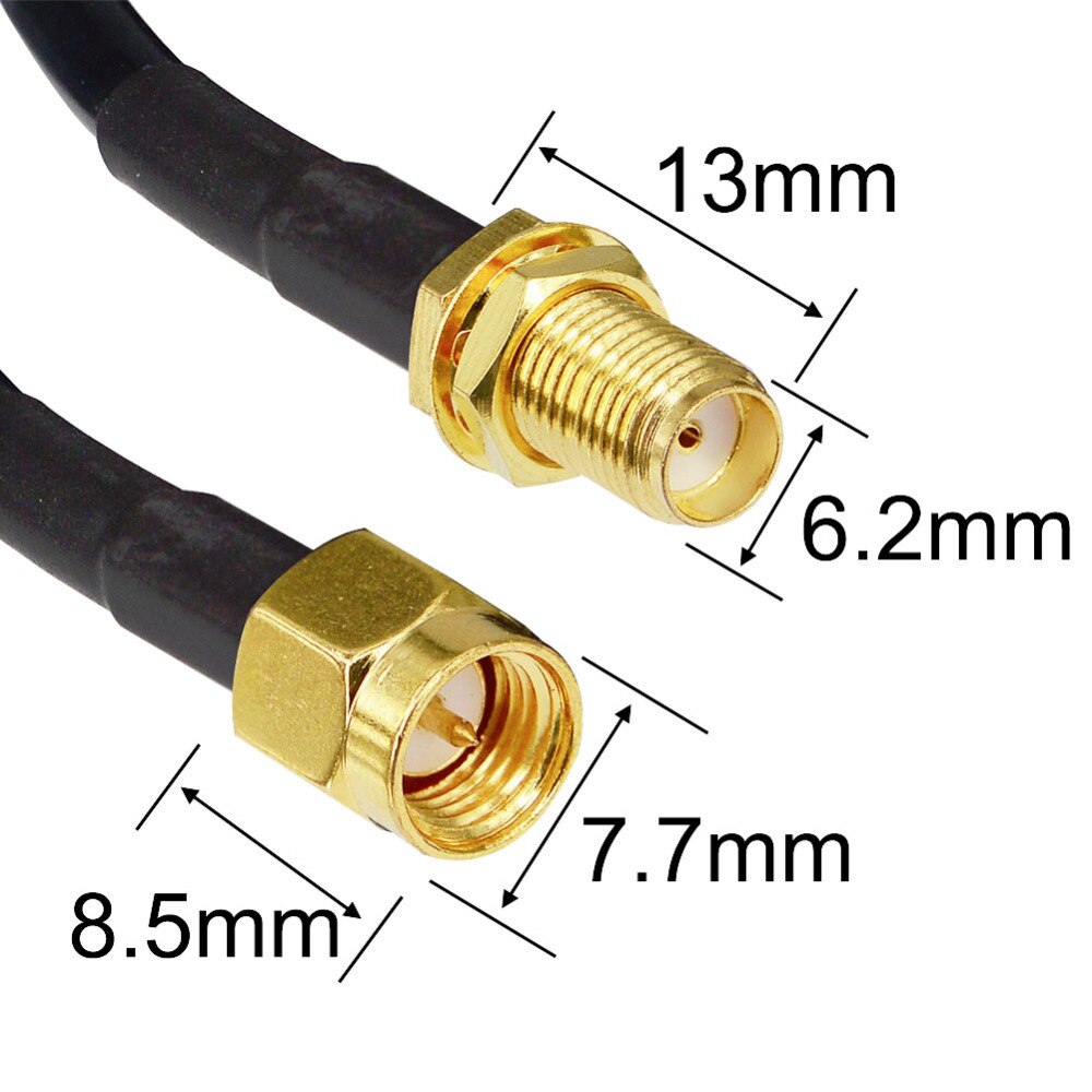 5M SMA Cable macho a antena hembra SMA extensión conector RG58