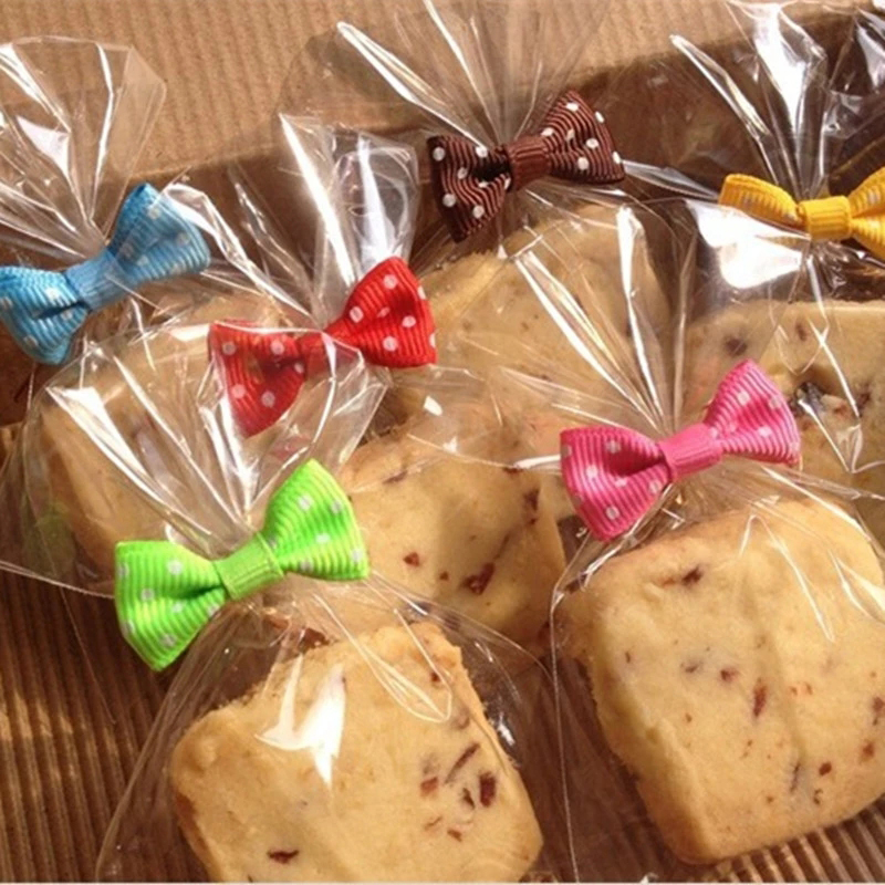 100Pcs DIY Bow Tie Wrapping Golded Wire Bowknot Binding Wire Lollipop Candy Packaging Bags Fastener Sealing Fixed Ties