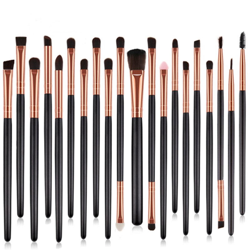 20 stuks make-upkwastenset poeder foundation oogschaduw eyeliner make-upkwasten cosmetica blending zachte maquiagem