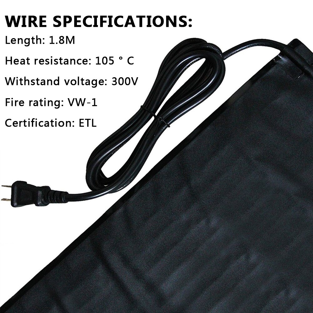 Waterproof Seedling Heat Mat Plant Seed Germination Propagation Clone Seed Starting Planter Warm Pad Heating Mat Pet Heating Pad