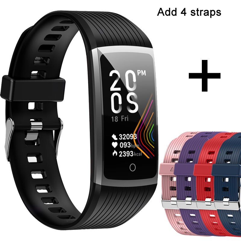 Super Smart Armband Uhr Männer Frauen Blut Druck Fitness Armband Schrittzähler Herz Rate Monitor Wasserdichte Smart Armband: R12 add 4 straps