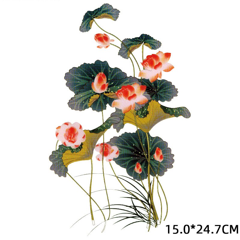 Ijzer Op Transfer Patches Kleurrijke Bloemen Warmte-Afdichting Patch Jongen Meisje Kleding Stickers Streep T-shirt Sticker Diy Applique H: BZT0060