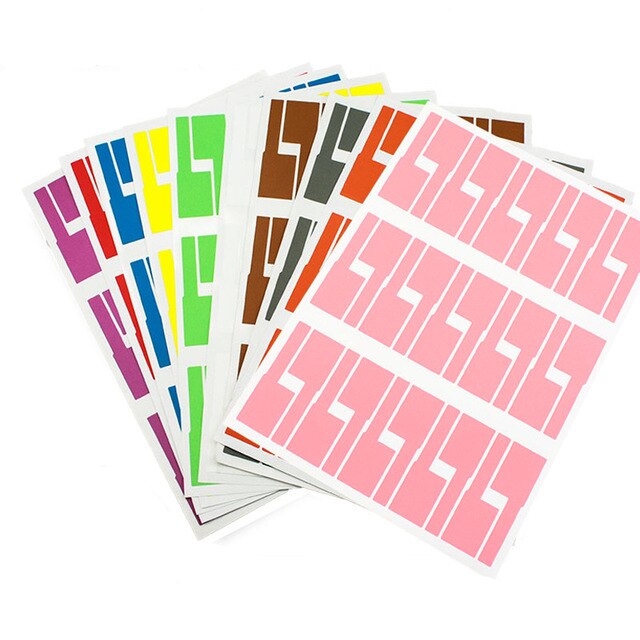 30Pcs 1 Vel P-Type Kabel Label Papier Netwerk Kabel Label Drie-Proof Netwerk Kabel Classificatie Sticker