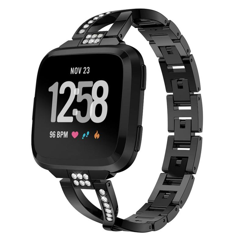 Metal Watch Band for Fitbit Versa 2 - Alloy Strap Wristband - Smartwatch Replacement Bracelet