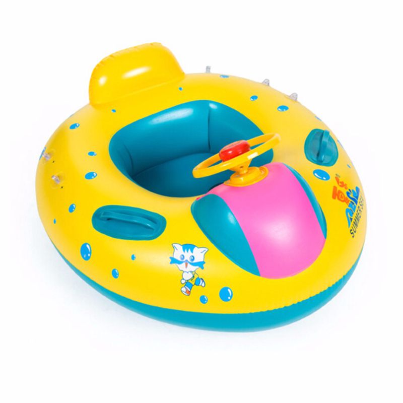 ab Sicherheit Baby Art Säuglings Schwimmen schweben Aufblasbare Verstellbare Sonnenschutz Sitz Stiefel Ring Schwimmen Schwimmbad aufblasbare spielzeug Strand