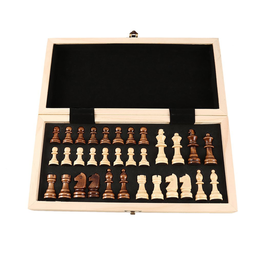 Internationalen Schach einstellen Lehre Wettbewerb Übergroßen Chessman Luxuriöse Prämie Kasten Massivholz Schach Bord