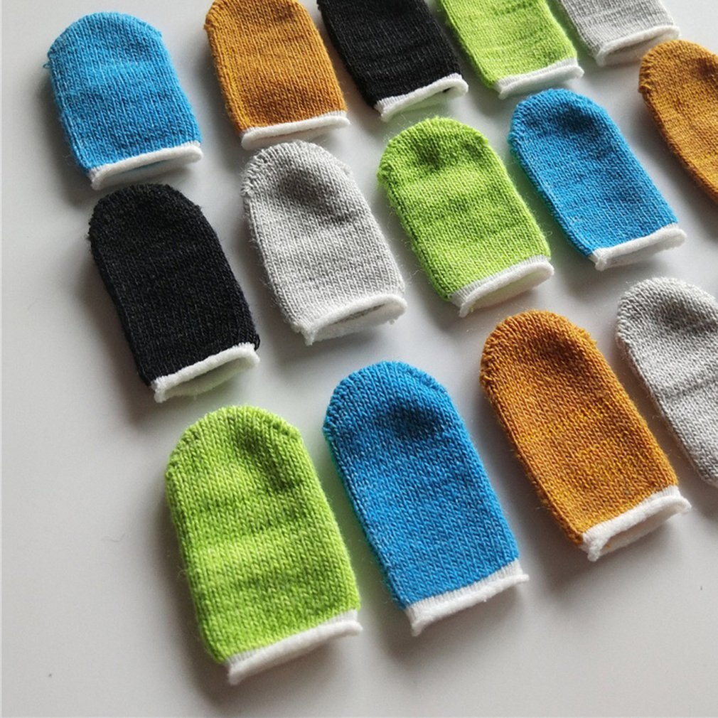 Full Touch Screen Game Fingertips Sweat-proof Anti-static Mobile Phone Tablet Finger Sleeve Gloves for gaming computer glove