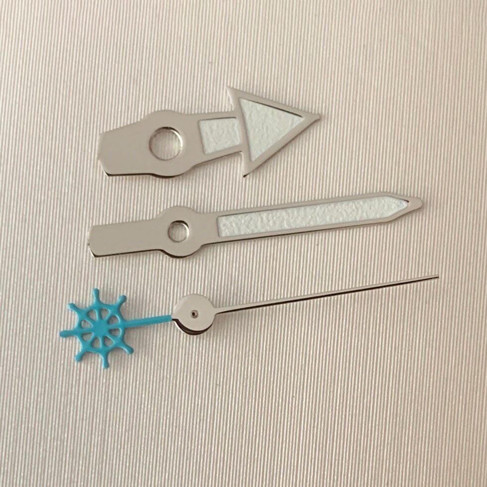 Horloge Handen Zijn Geschikt Voor Japanse NH35 NH36 Automatische Beweging Groene Lichtgevende Zilveren Rand Wit Onderdelen Vervanging 16: 3