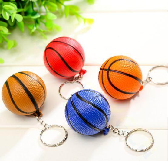 plastic basketball Bag Pendant Mini basketball Keychain men car key rings Sports Souvenir party favor School birthday: Basketball