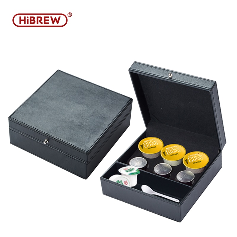 Boîte de rangement pour capsules de café en cuir hiinfusion Dolce gusto NESPRESSO k-cup capsule générale