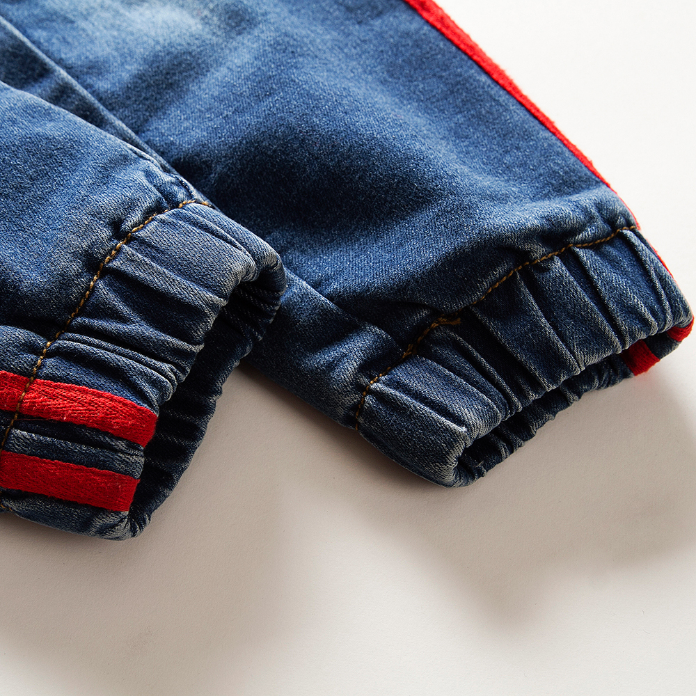 Winter Velvet Jeans for Boys Kids Washing Blue Trousers Girls Thicken Warm Leggings Children Soft Cotton Pants