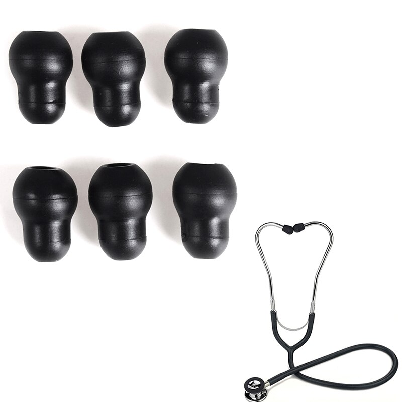 6 Stuks Silicone Soft Herbruikbare Oordopje Oordopjes Oortjes Voor Littmann Stethoscoop