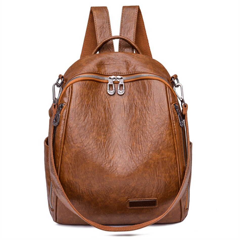 Dames 3 In 1 Rugzak Schoudertas Rugzak Academy Bookpack Vrouwen Schooltas Preppy Stijl Grote Klassieke Reizen Rugzak: Caramel Colour