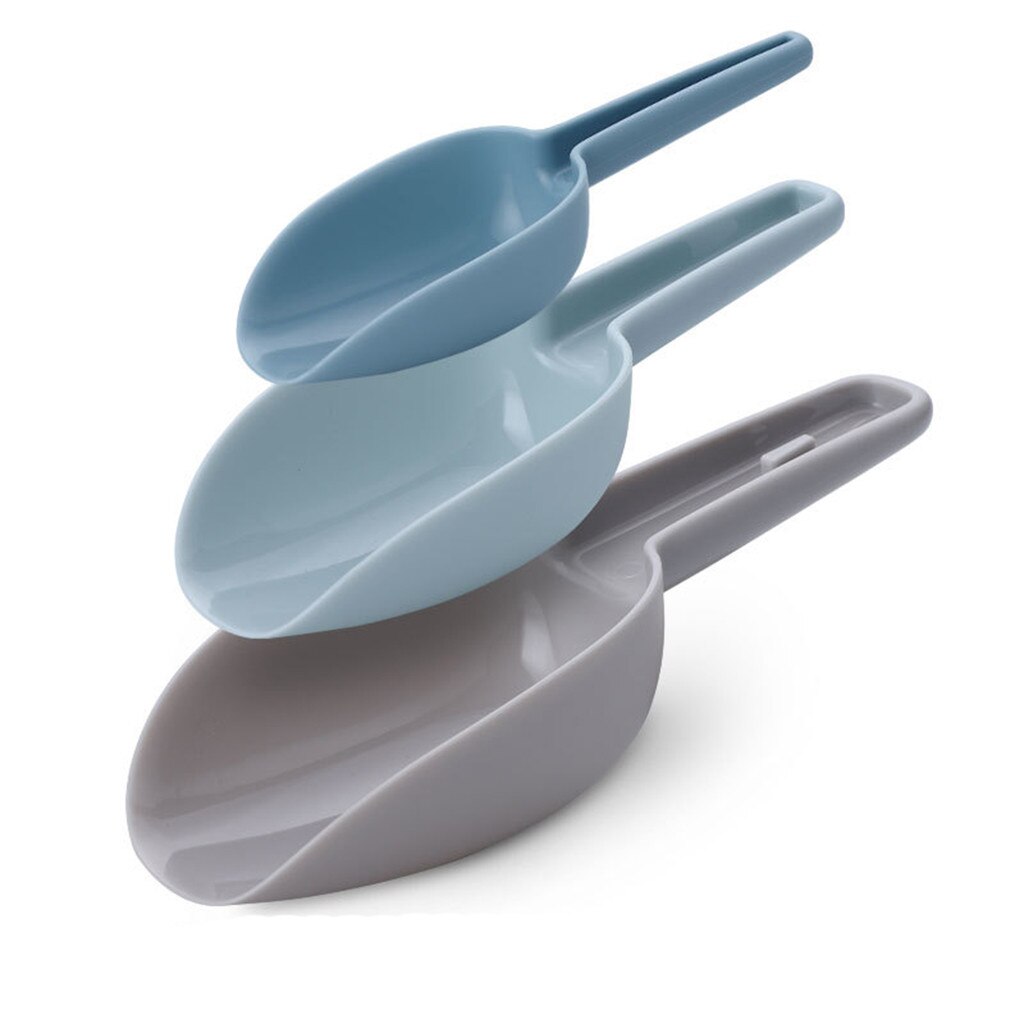3 plastic scoop is buffet slik køkken skovl nødde kæledyrsfoder mel scoop
