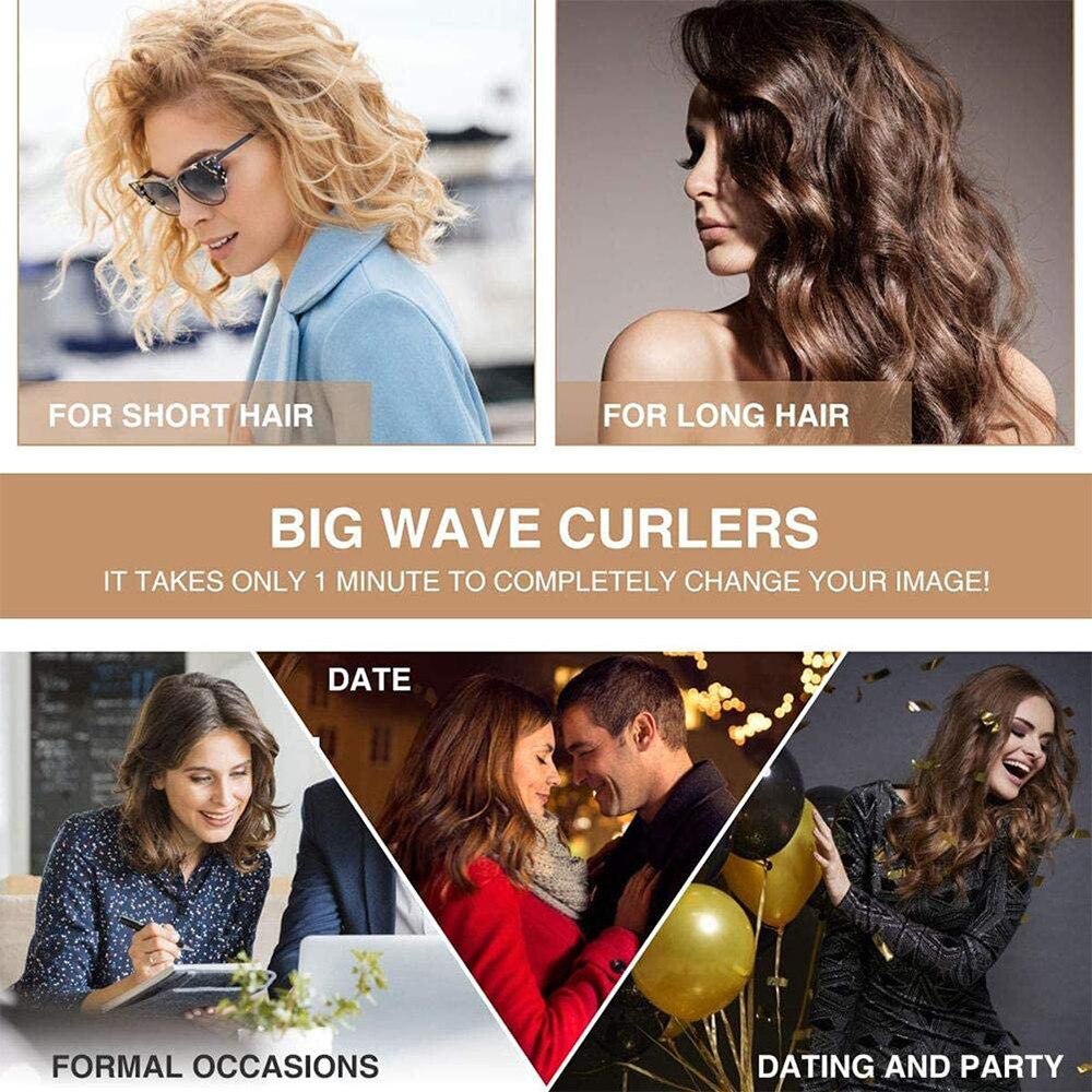 Triple Barrel Hair Curler Tourmaline Ceramic Hair Curling Iron Auto 22MM Gold Hair Curling Styling Tool Wave Wand