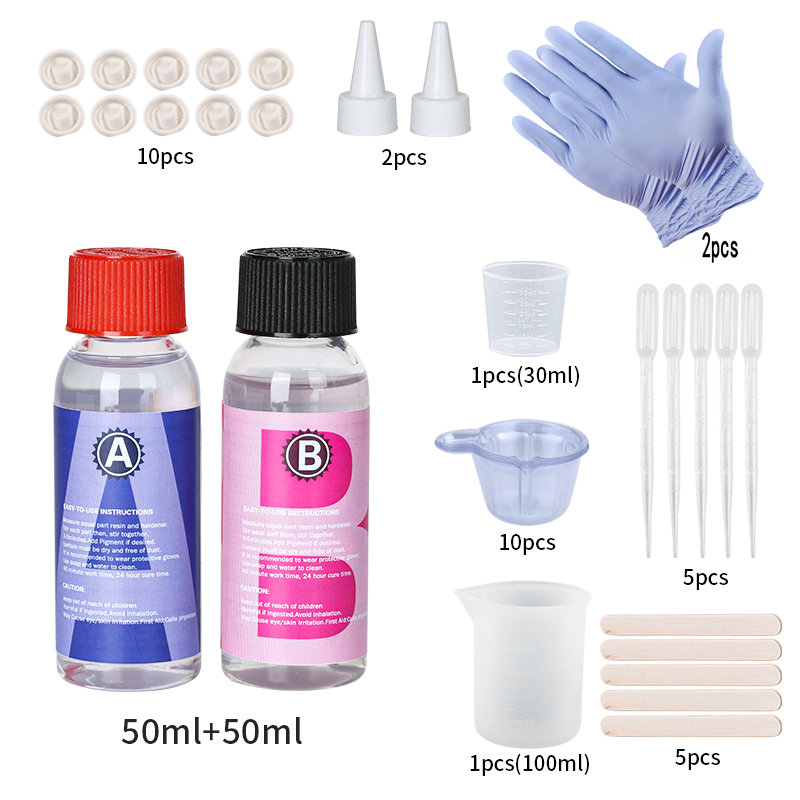 Kit de resina epoxi transparente 1:1, alto brillo y burbujas, suministros de resina artística gratis para recubrimiento y fundición artesanal, fabricación de joyas DIY: Azul