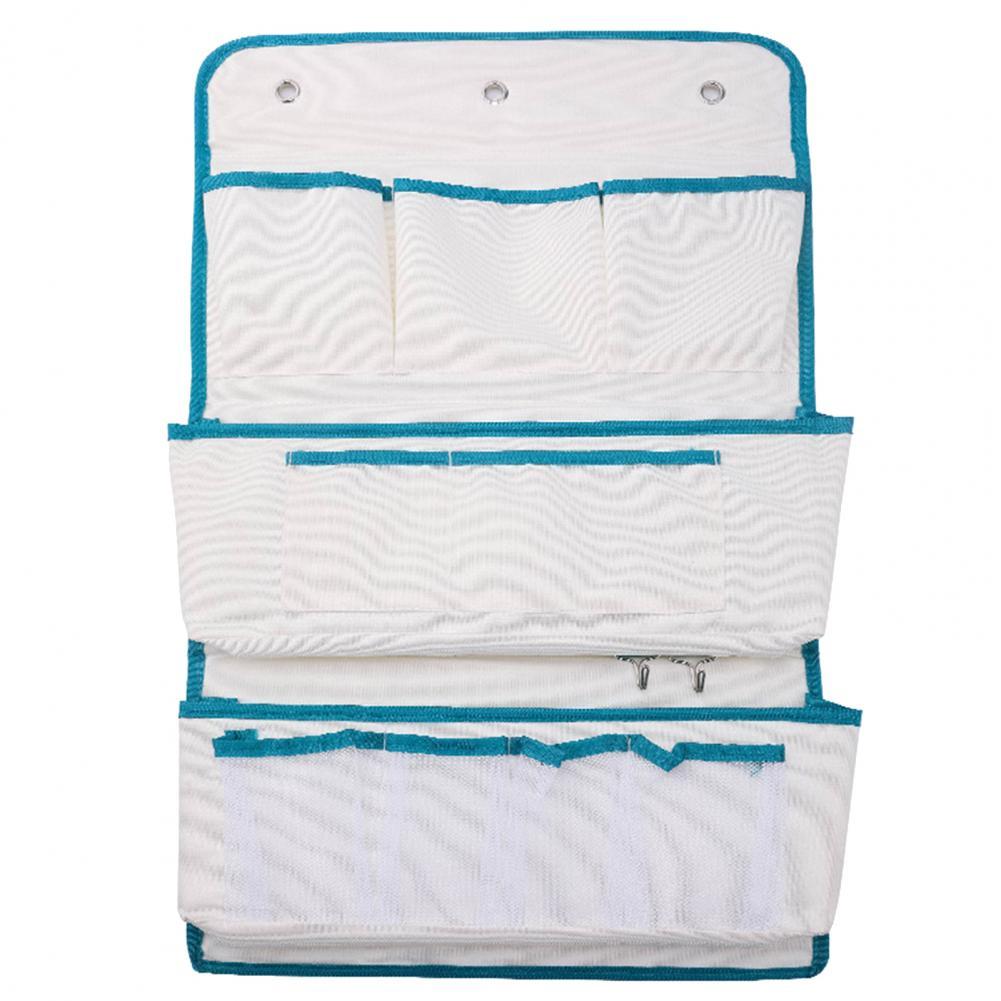 Storage Hanger Organizer Helpful Behind Closet Hanging Organizer Wear Resistant Storage Hanger: Sky Blue / Long